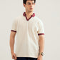 Off White Johhny Resort Polo - Maroon Collar - Men