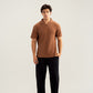 Camel Waffle Revere Polo - Smart Fit - Men