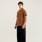 Camel Waffle Revere Polo - Smart Fit - Men