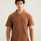 Camel Waffle Revere Polo - Smart Fit - Men