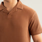 Camel Waffle Revere Polo - Smart Fit - Men