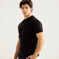 Black Knitted Tee - Men