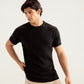 Black Knitted Tee - Men