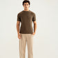 Olive Green Knitted Tee - Men