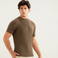 Olive Green Knitted Tee - Men