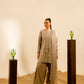 3 Piece - Embroidered Karandi Suit (Unstitched)