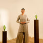 3 Piece - Embroidered Karandi Suit (Unstitched)