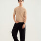 Beige Knitted Tee - Men