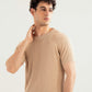 Beige Knitted Tee - Men