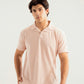 Light Pink Waffle Revere Polo - Smart Fit - Men