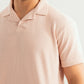 Light Pink Waffle Revere Polo - Smart Fit - Men