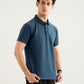 Teal Blue Interlock Polo - Smart Fit - Men