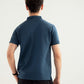 Teal Blue Interlock Polo - Smart Fit - Men