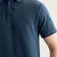 Teal Blue Interlock Polo - Smart Fit - Men