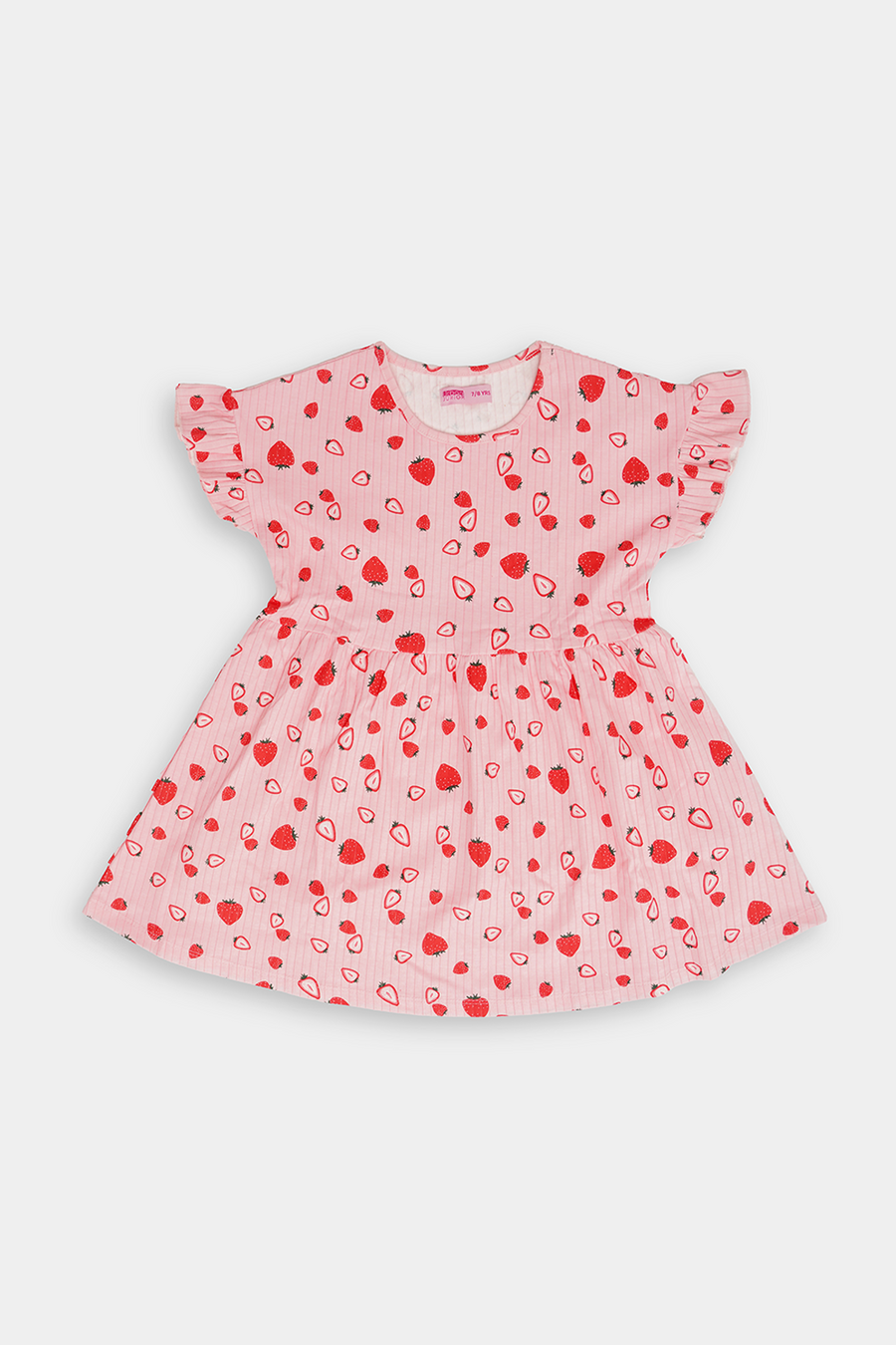 Strawberry Printed tiered dress