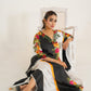 Monochrome Bloom Kaftan