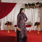 3 Piece - Self Crinkle Suit (Unstitched)