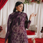 3 Piece - Self Crinkle Suit (Unstitched)