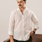Alba White Casual Shirt - Men