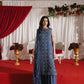 3 Piece - Self Crinkle Suit (Unstitched)