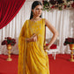 3 Piece - Self Crinkle Suit (Unstitched)