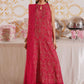 3 Piece - Self Crinkle Suit (Unstitched)