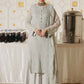 3 Piece - Self Crinkle Suit (Unstitched)