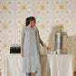 3 Piece - Self Crinkle Suit (Unstitched)
