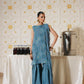 3 Piece - Self Crinkle Suit (Unstitched)