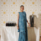 3 Piece - Self Crinkle Suit (Unstitched)