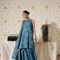 3 Piece - Self Crinkle Suit (Unstitched)