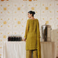 3 Piece - Self Crinkle Suit (Unstitched)