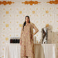 3 Piece - Self Crinkle Suit (Unstitched)