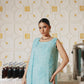 3 Piece - Self Crinkle Suit (Unstitched)