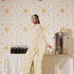 3 Piece - Self Crinkle Suit (Unstitched)