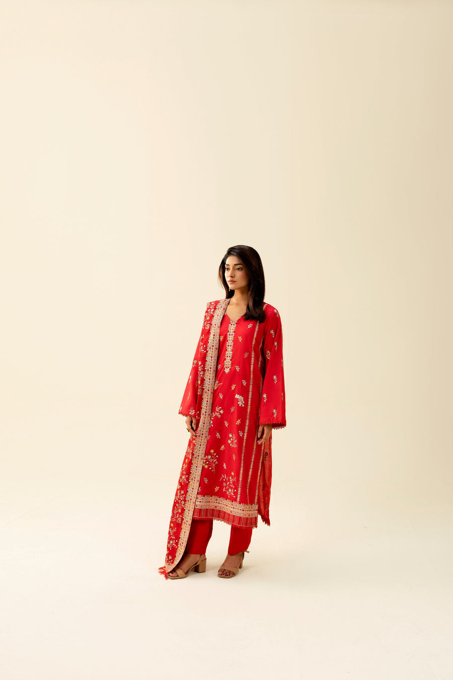 3 Piece - Embroidered Lawn Suit (Unstitched)