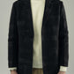 TEXTURED NOIR OVERCOAT