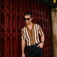 RELAXED FIT BUTTON DOWN KNITTED POLO