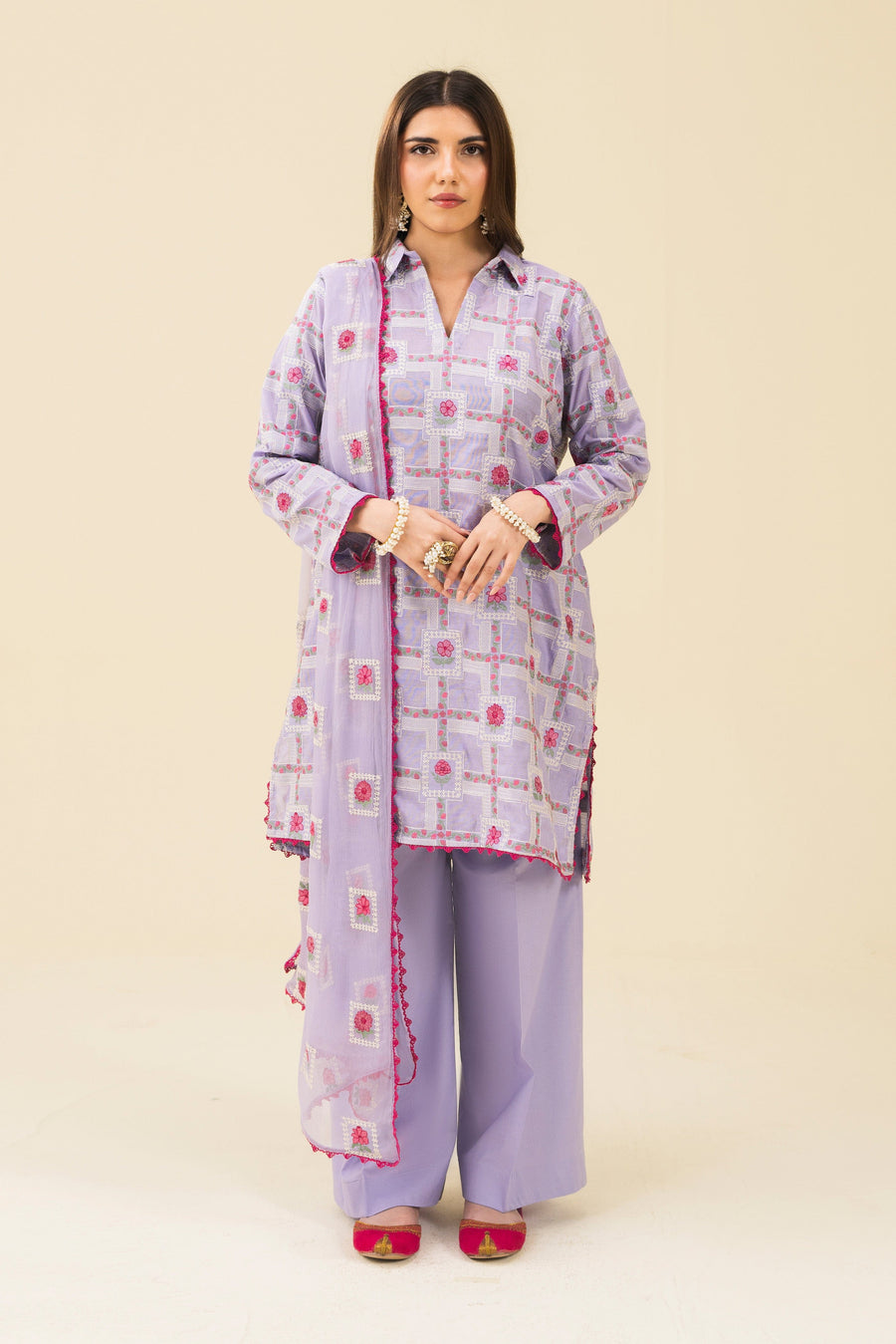 3 Piece - Embroidered Lawn Suit (Unstitched)