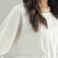 LINEN PLEATED BLOUSE WITH KNOT