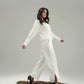 LINEN PLEATED BLOUSE WITH KNOT