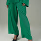 TEXTURED WIDE-BOTTOM TROUSER