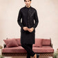 Black Falling Arrow Sequin Embroidered Waistcoat - Men