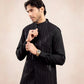 Black Falling Arrow Sequin Embroidered Waistcoat - Men