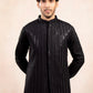 Black Falling Arrow Sequin Embroidered Waistcoat - Men