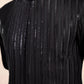 Black Falling Arrow Sequin Embroidered Waistcoat - Men