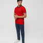 Men Contrast Polo