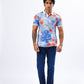 Floral Print Polo