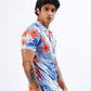 Floral Print Polo
