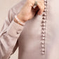 Pink Viscose Silk Kurta Trouser - Loop Buttons - Men